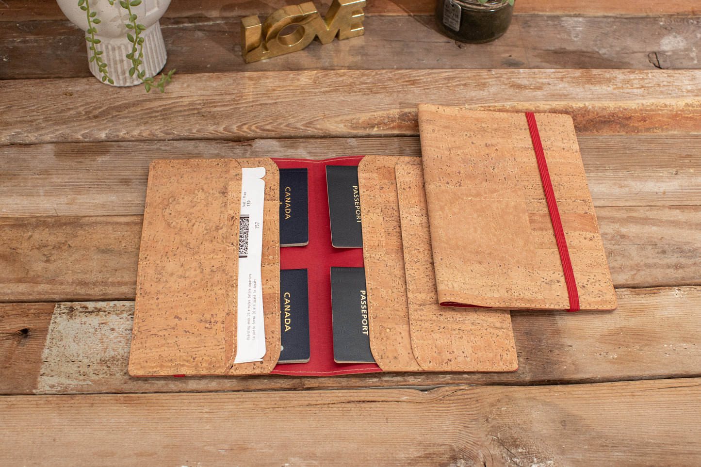 Passport Wallet, Passport Holder, Document Holder, Family Passport Covers, cork passport