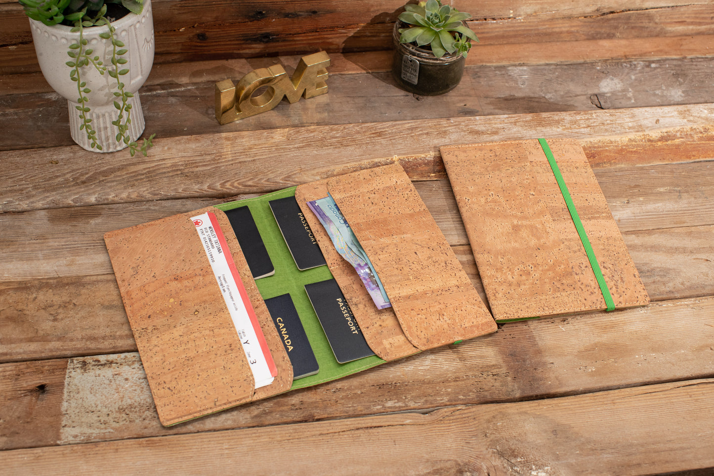 Passport Wallet, Passport Holder, Document Holder, Family Passport Covers, cork passport