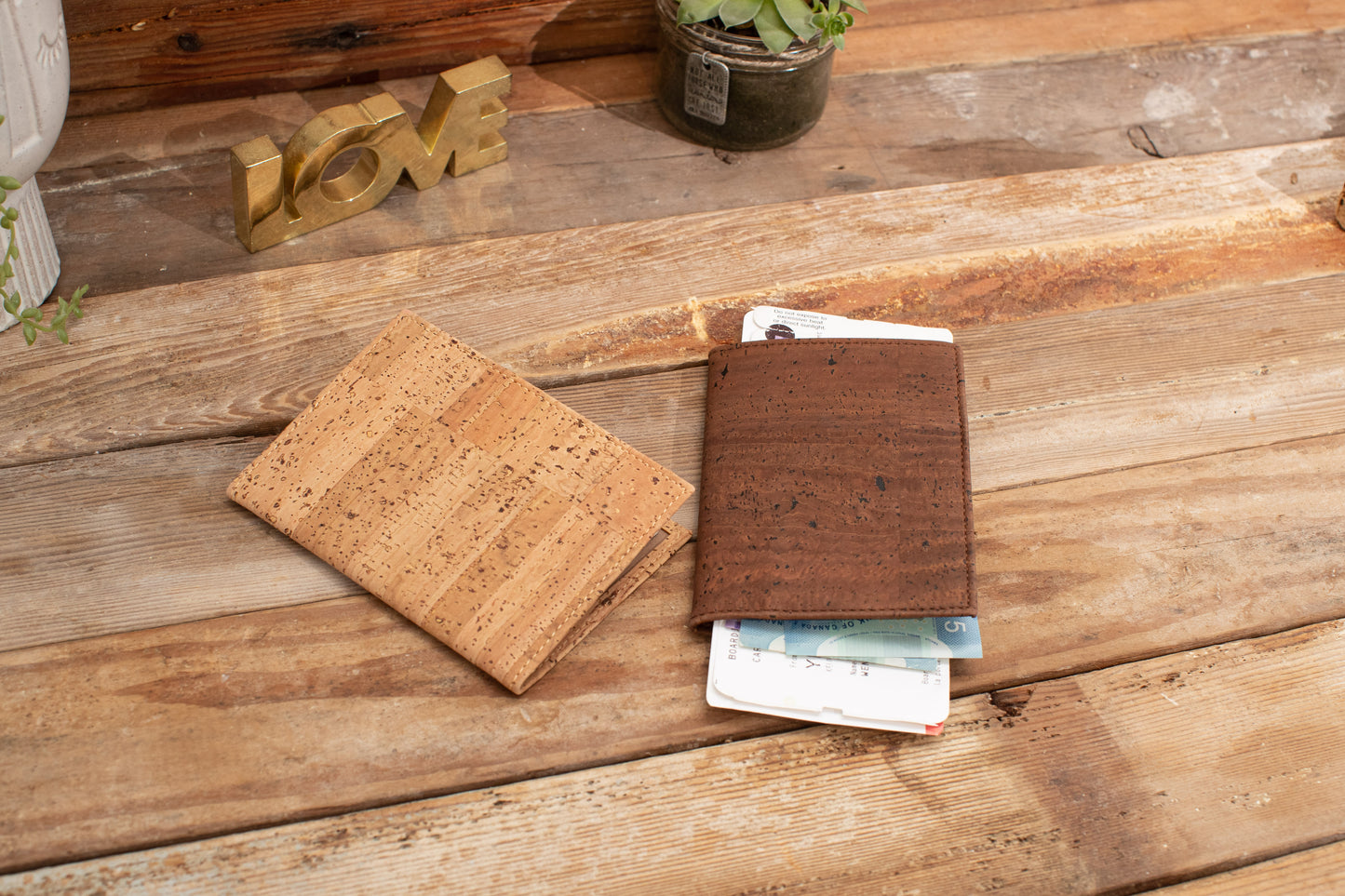 Cork passport holder