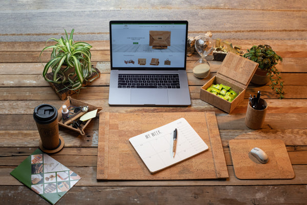 Cork Box - gift box- desk box - View