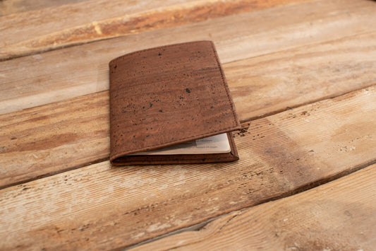 Cork passport holder