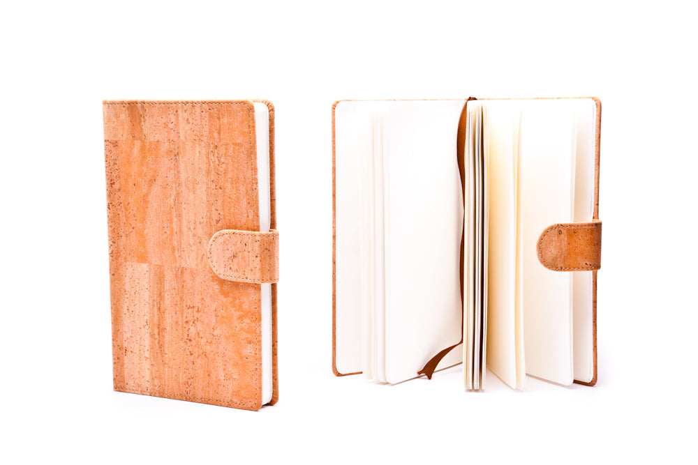 Elegant Cork notebook in warm colos