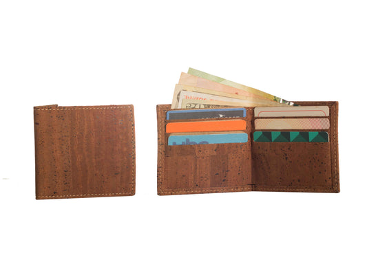 Pretty Bio-fold Cork Wallet for Men